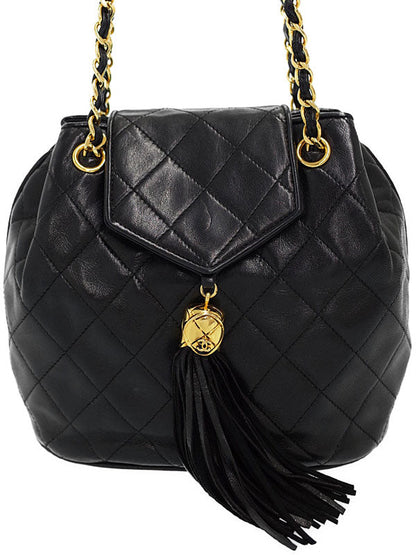 Chanel Matelasse Chain Shoulder Bag Black