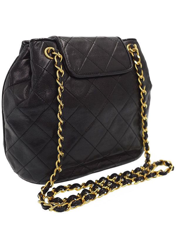 Chanel Matelasse Chain Shoulder Bag Black