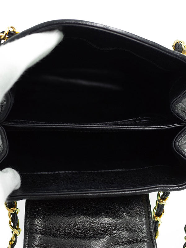 Chanel Matelasse Chain Shoulder Bag Black