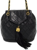 Chanel Matelasse Chain Shoulder Bag Black