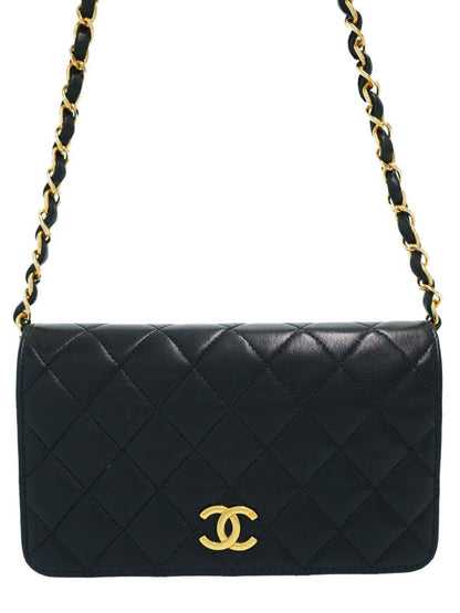 Chanel Mini Matelasse Chain Shoulder Bag Black
