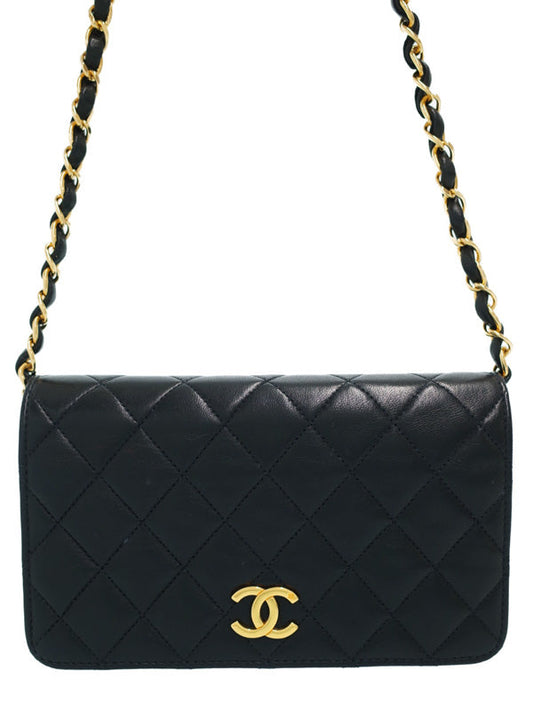 Chanel Mini Matelasse Chain Shoulder Bag Black