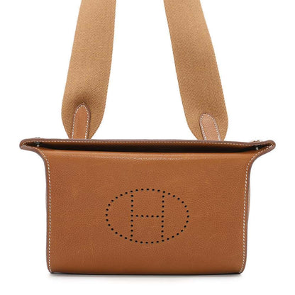 HERMES Videpoches Fauve Barenia Leather Fauve