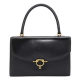 HERMES Cordrière Black Box Calf Leather