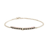CHANEL CC Logo Choker Black/Pink Metal