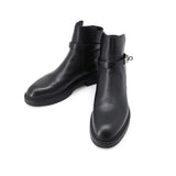 HERMES Veo Boots Black Leather Size 39