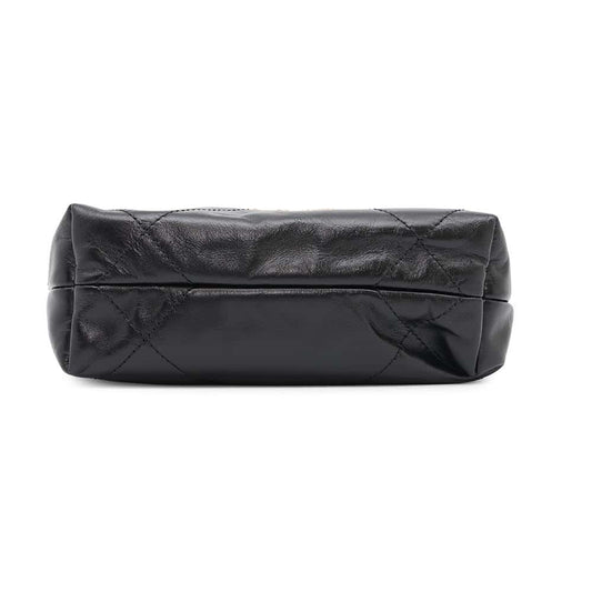 CHANEL CHANEL22 Pearl/Logo Chain 2WAY Shoulder Bag BlackAS3980 Shiny Calf Leather Size Mini