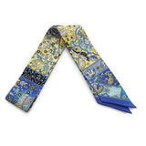 HERMES Twilly In the land of blooming birds Blue/Multicolor Silk100%