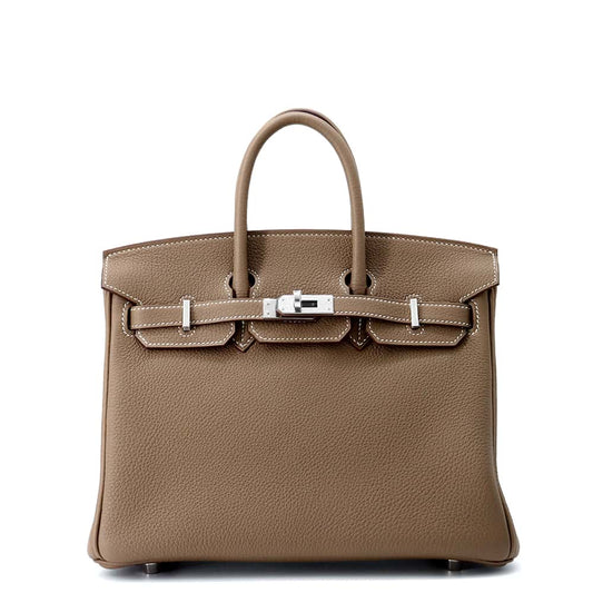HERMES Birkin Etoupe Togo Leather Size 25