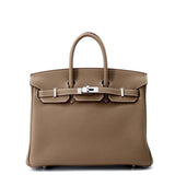 HERMES Birkin Etoupe Togo Leather Size 25