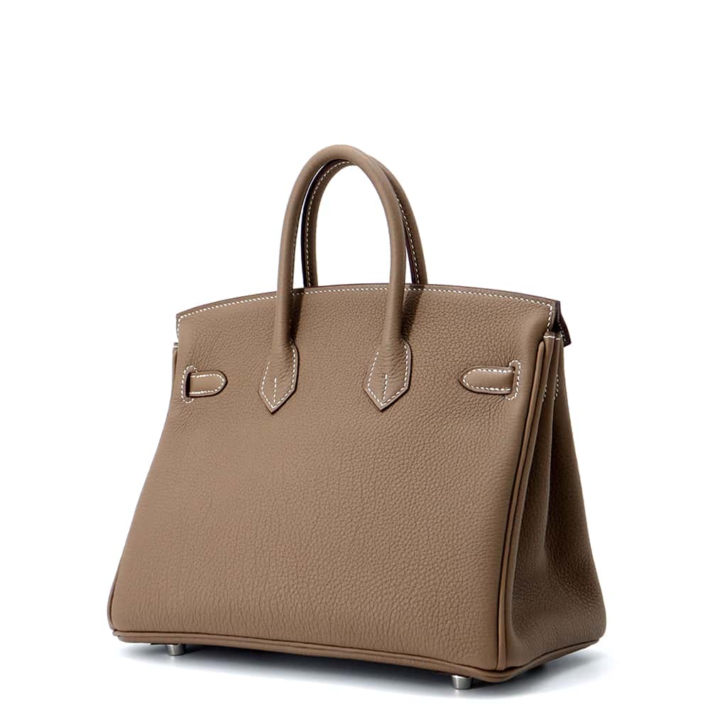HERMES Birkin Etoupe Togo Leather Size 25