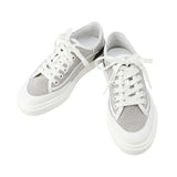 HERMES Sneakers 《Get》 PluNoir / WhiteH231724Z Toile H Leather Size 36