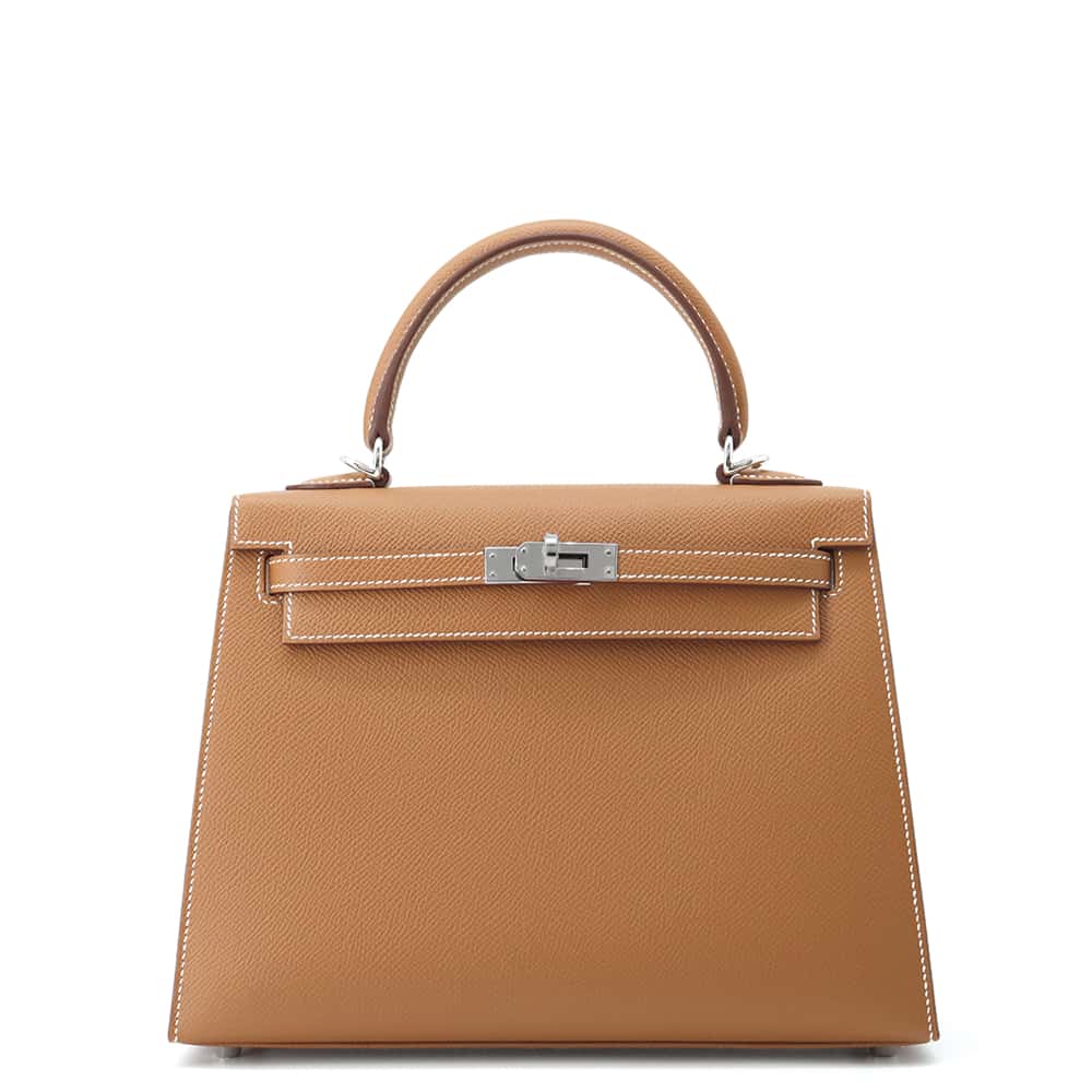HERMES Kelly Sellier Gold Epsom Size 25