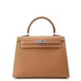 HERMES Kelly Sellier Gold Epsom Size 25