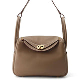 HERMES Lindy Etoupe Taurillon Clemence Size 26