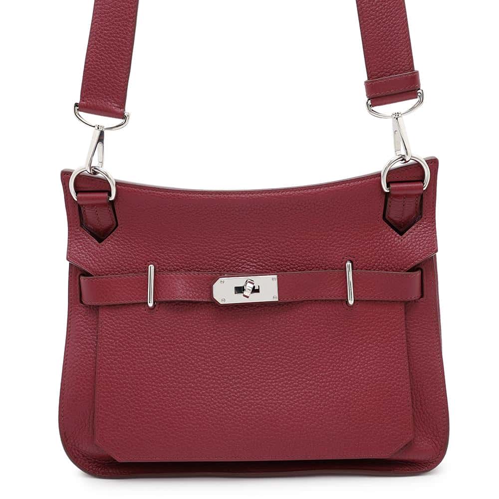 HERMES Jypsiere Ruby Taurillon Clemence Size 31