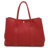 HERMES Garden Party Rouge Casaque Negonda Leather Size PM