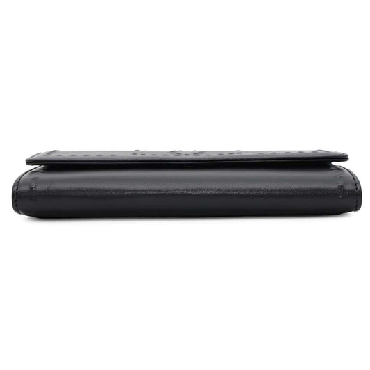 CHANEL Chain wallet Black Leather