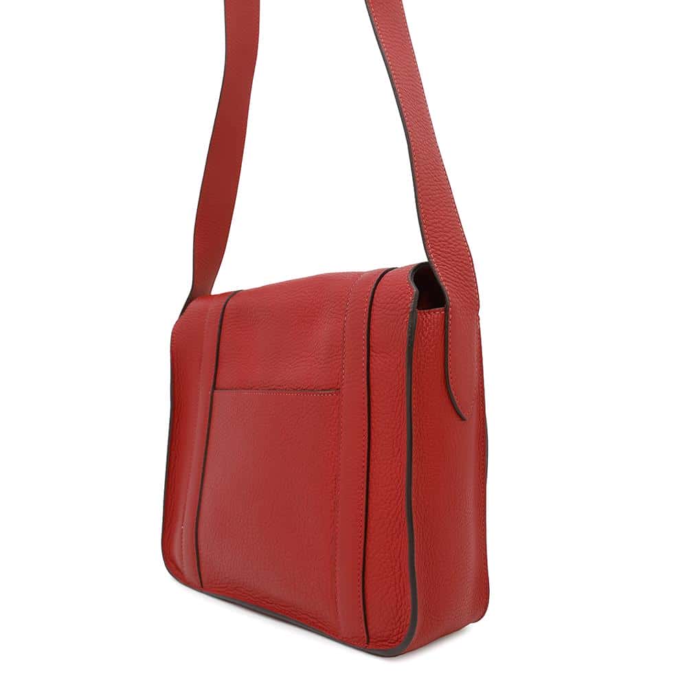 HERMES Steve Caporal Rouge Casaque Taurillon Clemence Size 27