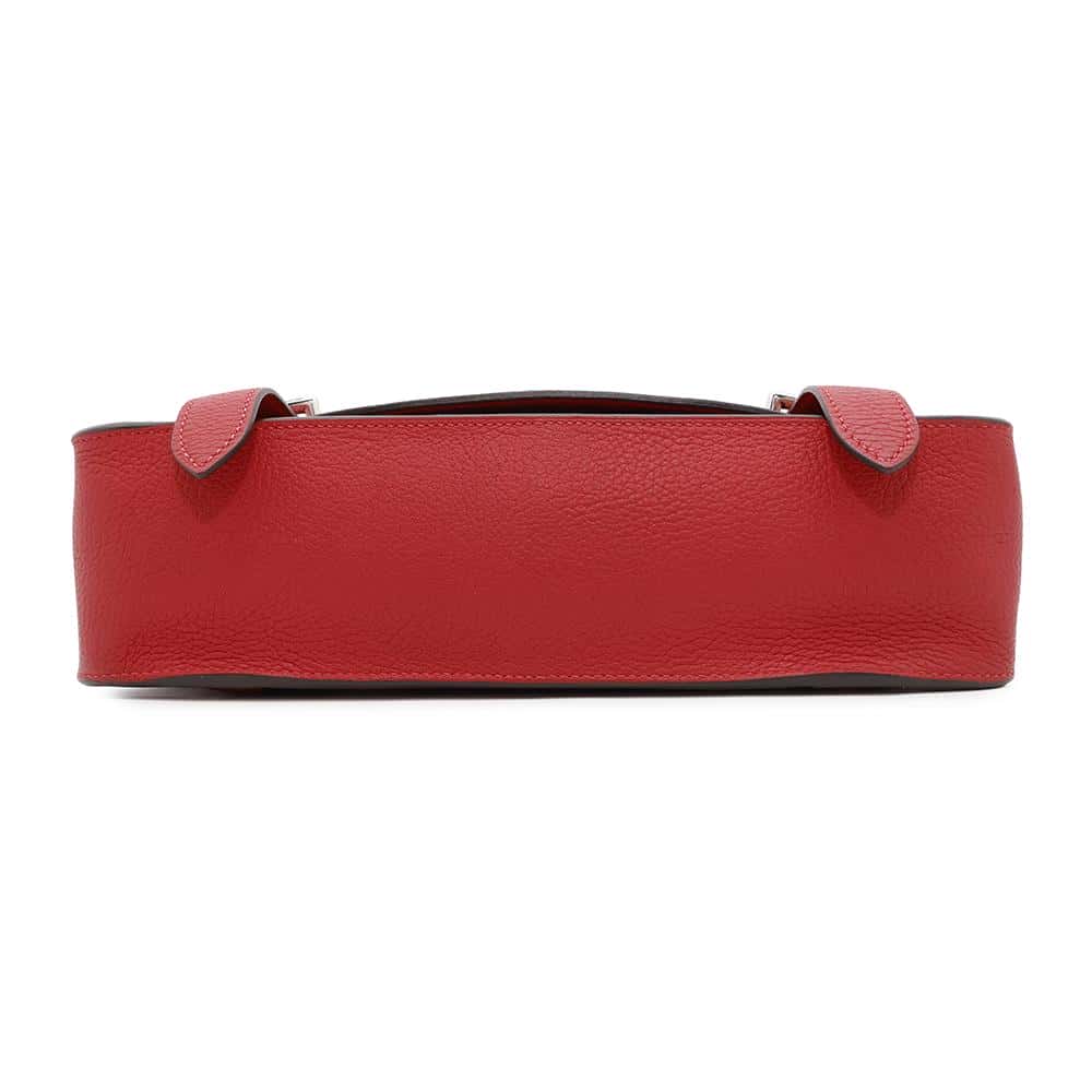 HERMES Steve Caporal Rouge Casaque Taurillon Clemence Size 27