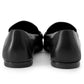 HERMES Mocassins Neost Black Leather Size 37