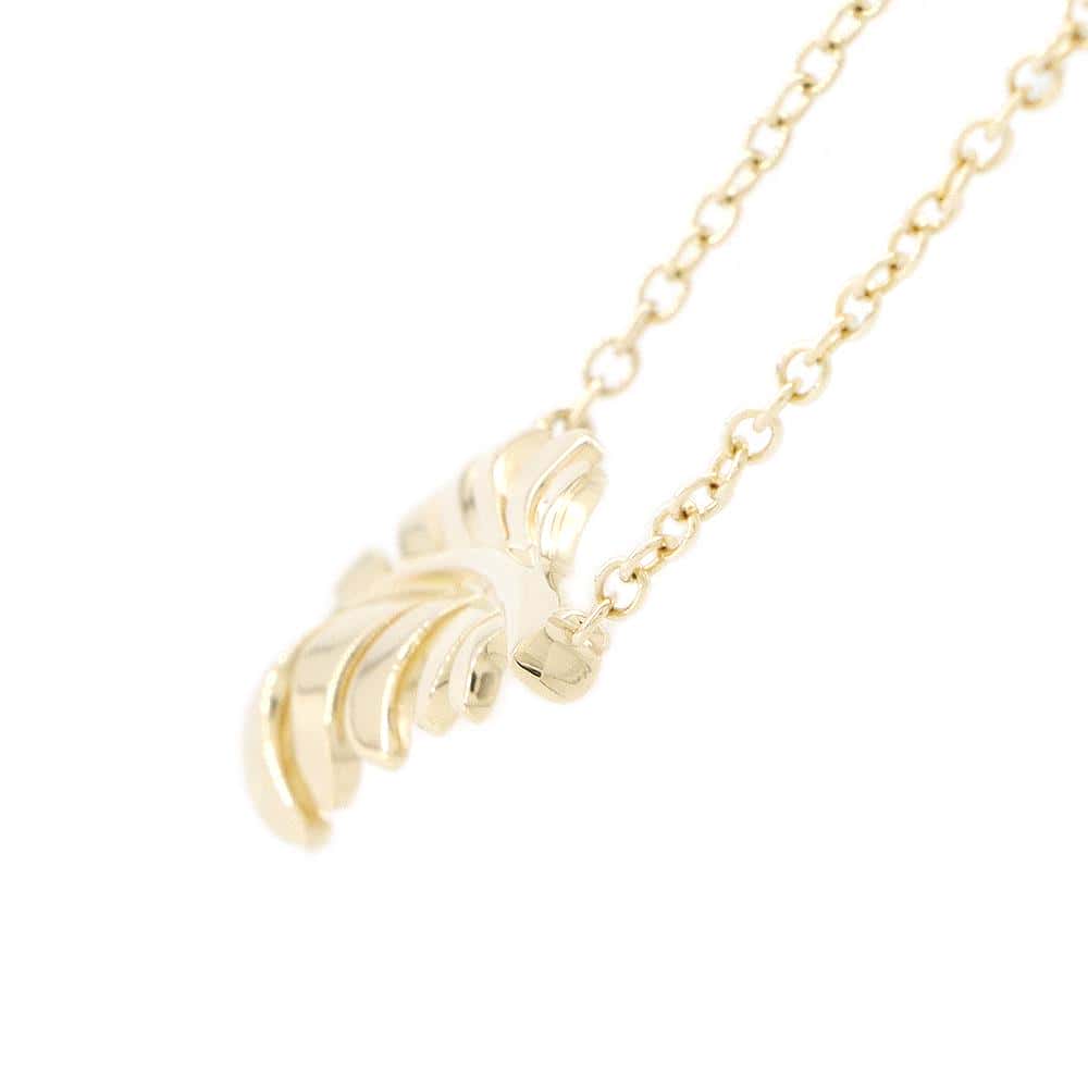 CHANEL Plume de CHANEL NecklaceJ10167 18K Yellow Gold