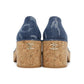 CHANEL heel loafers BlueG45142 Denim Size 36