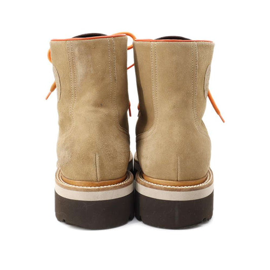 HERMES Short boots "Hike" Brown/Orange Suede leather Size 43