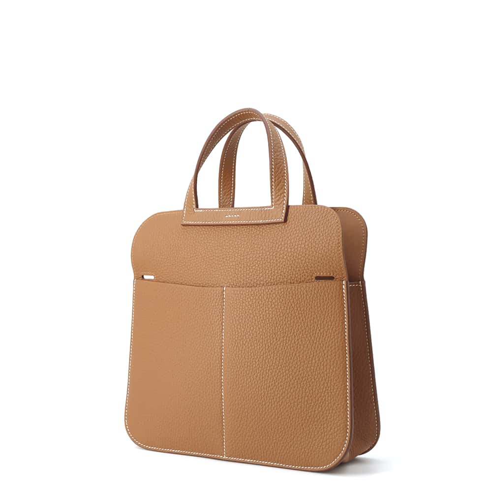 HERMES Halzan Gold Taurillon Clemence Size 25