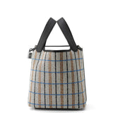 HERMES Picotin Lock Black/Ecru/Fauve/Blue Zanzibar Swift Leather Toile H Size PM