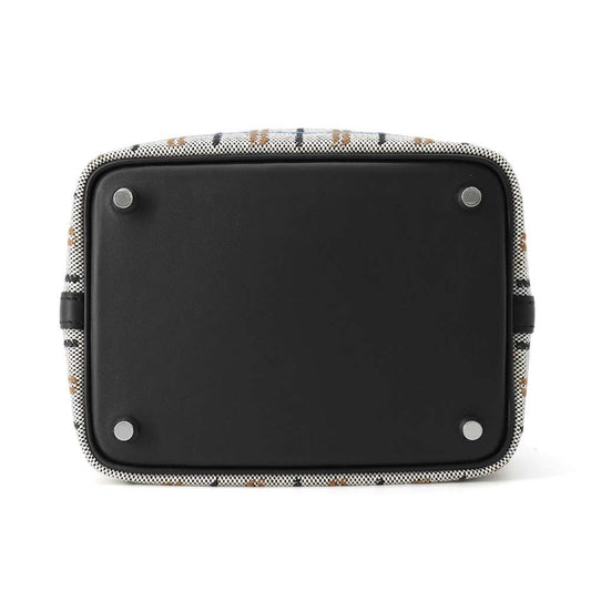 HERMES Picotin Lock Black/Ecru/Fauve/Blue Zanzibar Swift Leather Toile H Size PM