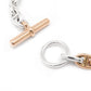 HERMES Chaine d'Ancre Double Tour Bracelet 37 links Size PM SV925 K18PG