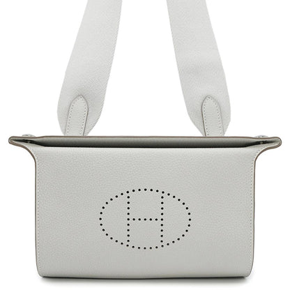 HERMES Videpoches Pearl Grey Togo Leather