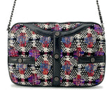 CHANEL Girl Chanel ChainShoulder Bag Black/Multicolor Tweed Lambskin