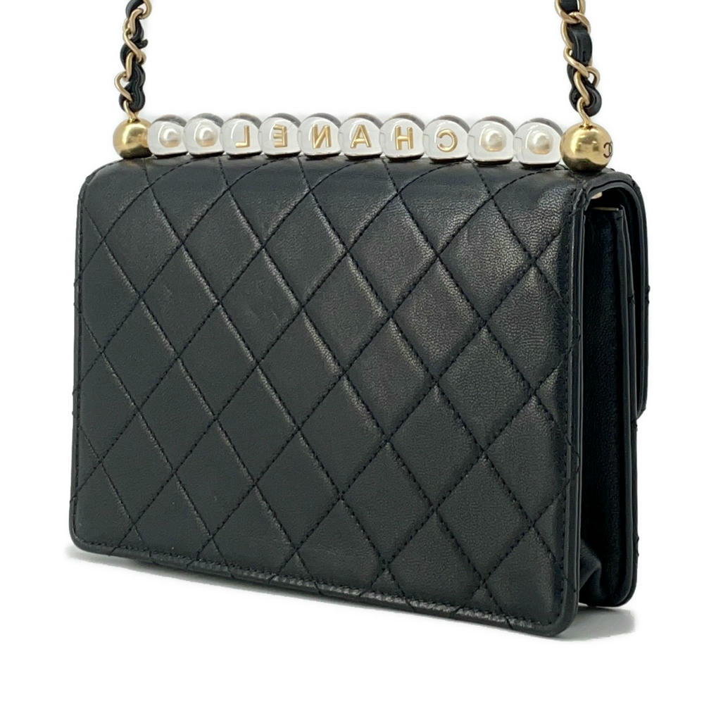 CHANEL ChainShoulder Bag BlackAS0585 Lambskin