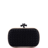 Box Knot Clutch Intrecciato Satin Small