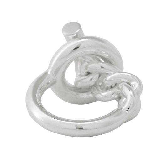 HERMES Ring Croisette Size GM/53/#13 SV925