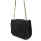 CHANEL CC Logo Flap Shoulder Black Nylon Leather