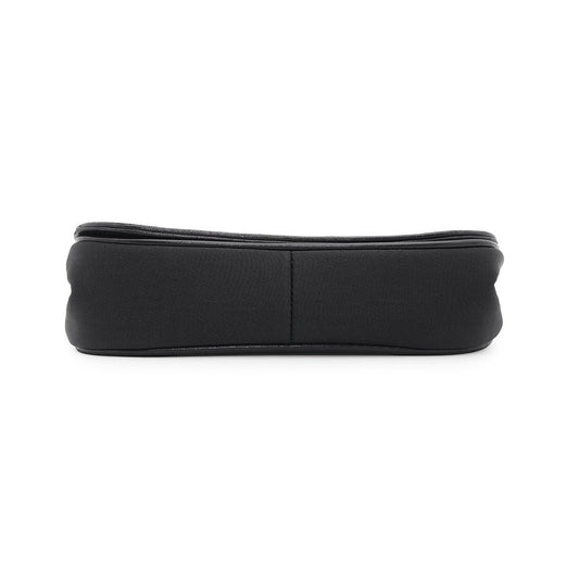 CHANEL CC Logo Flap Shoulder Black Nylon Leather