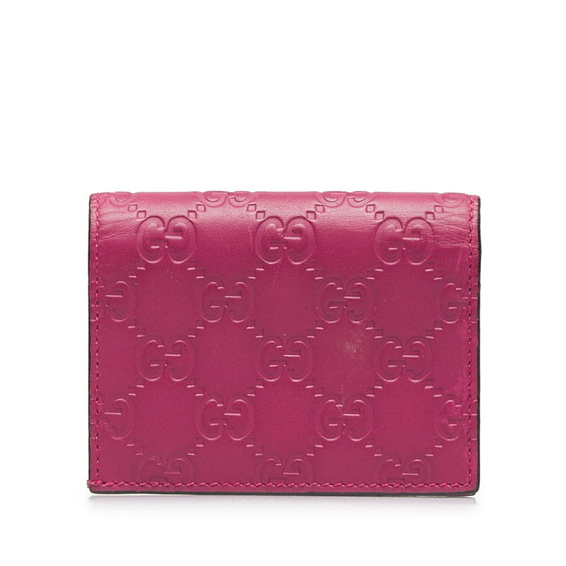 Gucci Bow Motif Guccissima Leather Wallet