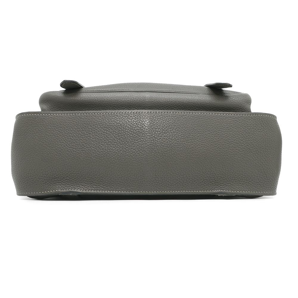 HERMES Steve Buzas Gray Taurillon Clemence Size 35
