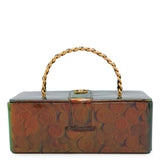 CHANEL Coin Motif 3D Hologram Chain Handbag Multicolor Patent Leather