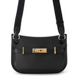 HERMES Jypsiere Black Evercolor Size Mini