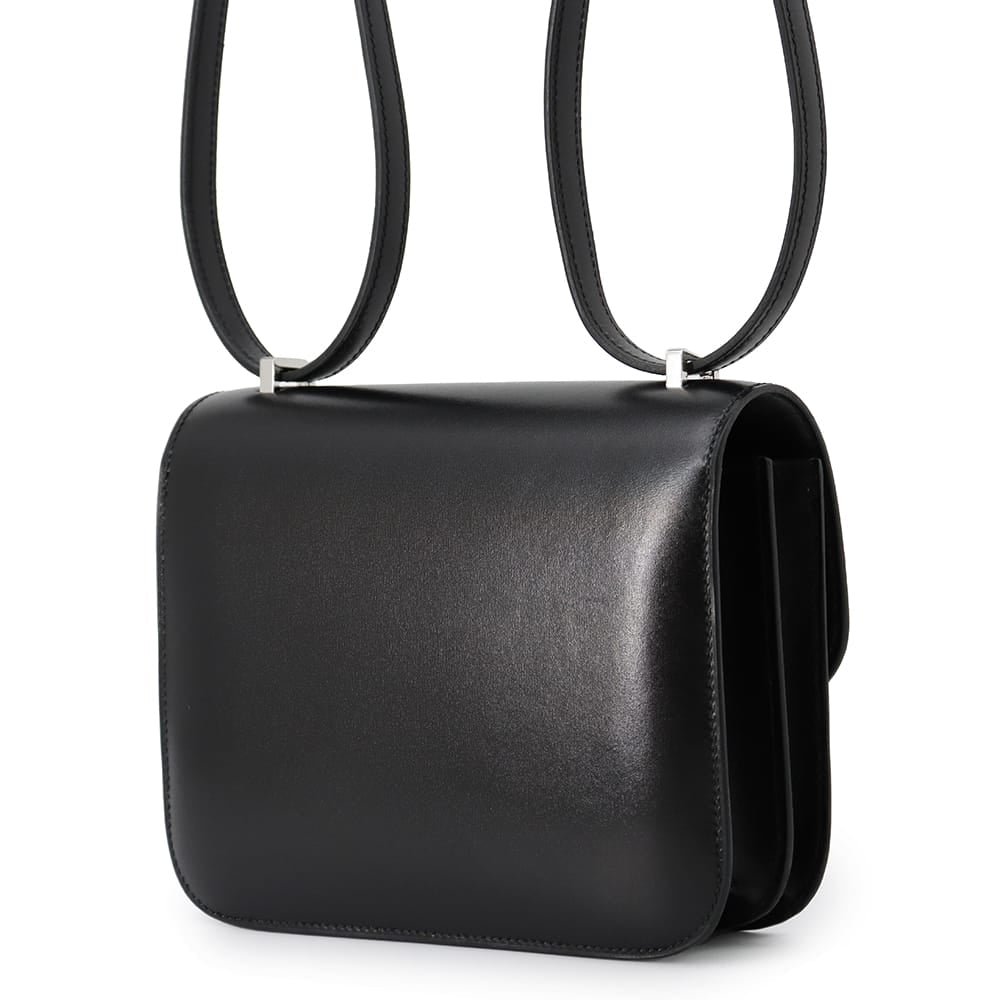 HERMES Constance3 Miroir Mi Black Box Calf Leather Size Mini