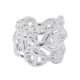 HERMES Chaine d'Ancre Ring Size GM/48/#8 SV925