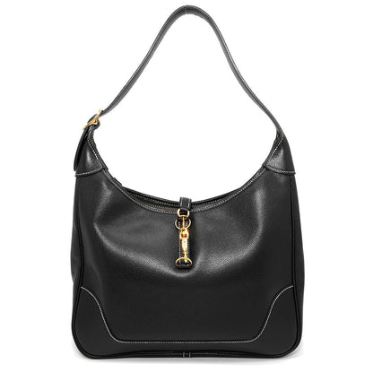 HERMES Trim Black Courchevel Size 31