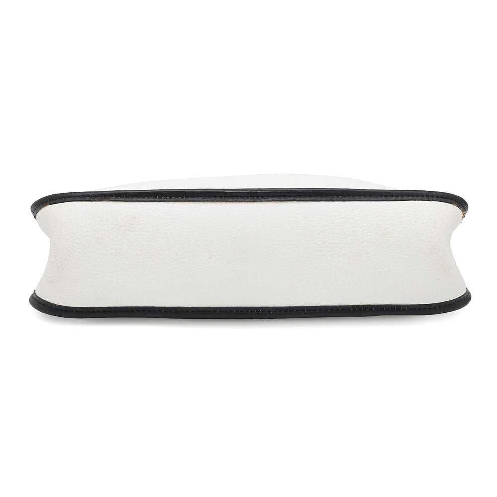 HERMES Vespa White/Black Taurillon Clemence Size PM