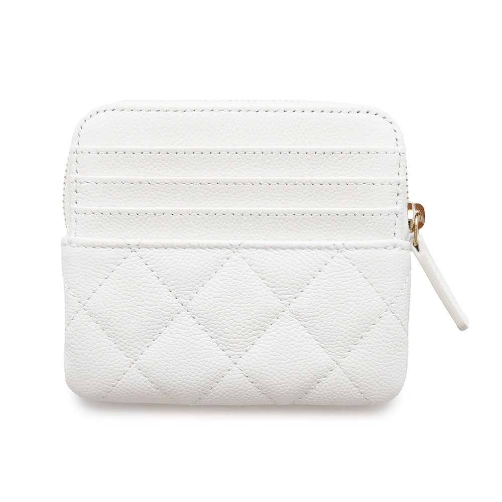 CHANEL Classic Zip Fragment Case WhiteAP2061 Caviar Leather