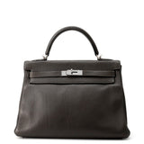 HERMES Kelly Retourne Graphite Togo Leather Size 32