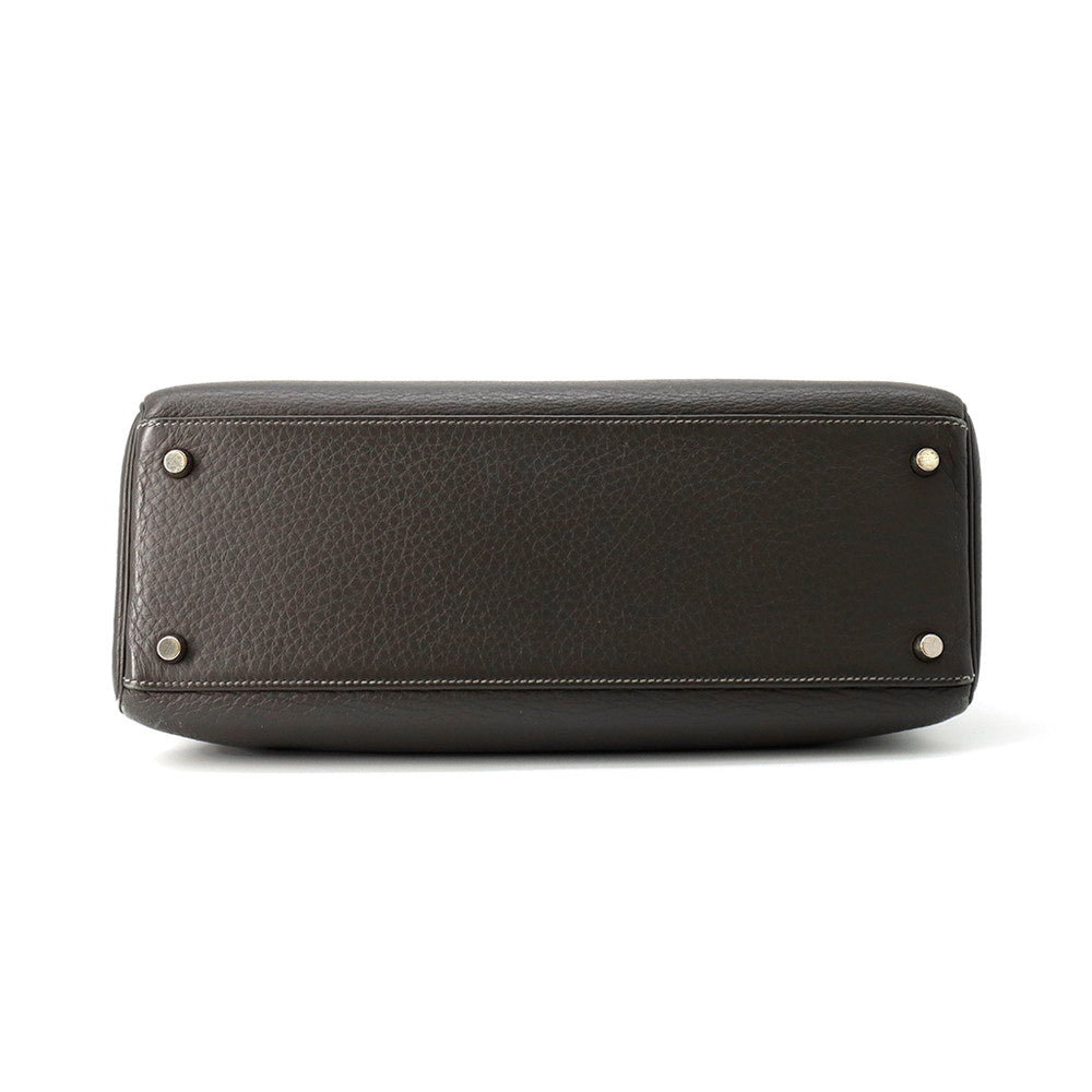 HERMES Kelly Retourne Graphite Togo Leather Size 32